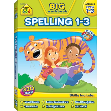 School Zone Publishing BIG Spelling Workbook, Grades 1-3 06330